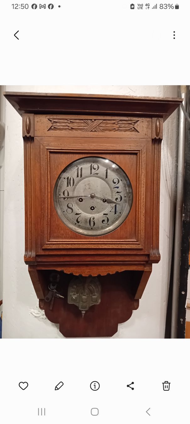 Junghans Orologi da terra & Orologi da parete: Horloge murale ancienne en bois – Usato da Clarens venduto da dic_f757