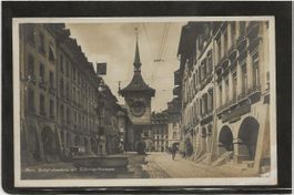 AK-PPC Bern, Zeitglockenturm mit Zähringerbr. ungel. [AKCH1]