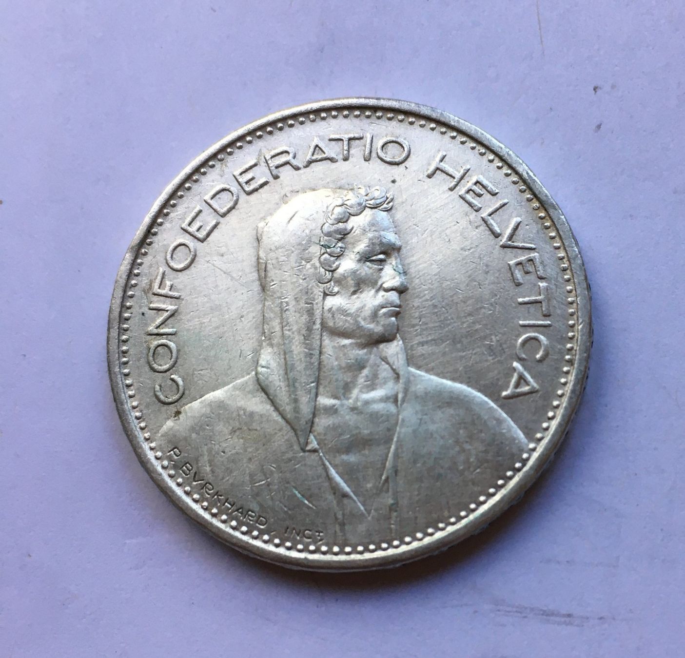 Tutti le monete: 1937 5 Franken vz – Usato da Kirchberg SG venduto da Helveticus00 1