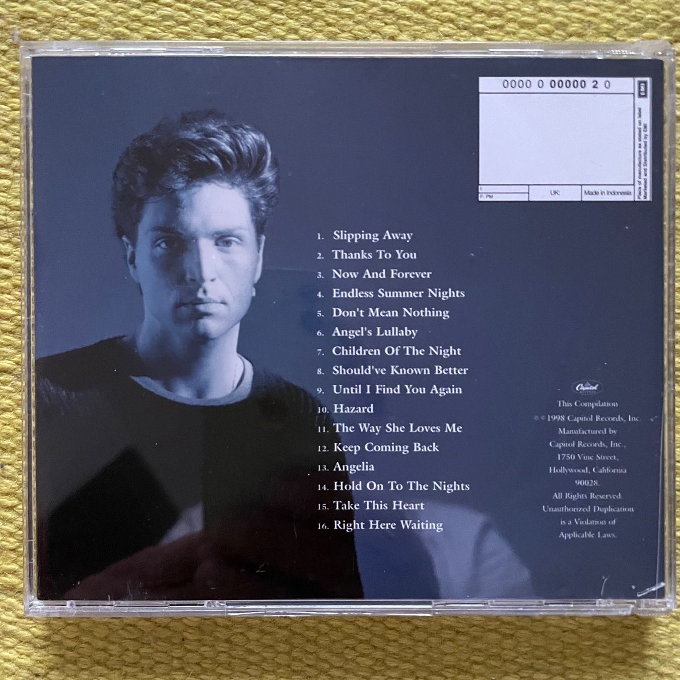 CD: RICHARD MARX-GREATEST HITS – Usato da Rorschacherberg venduto da CD-Roli 1