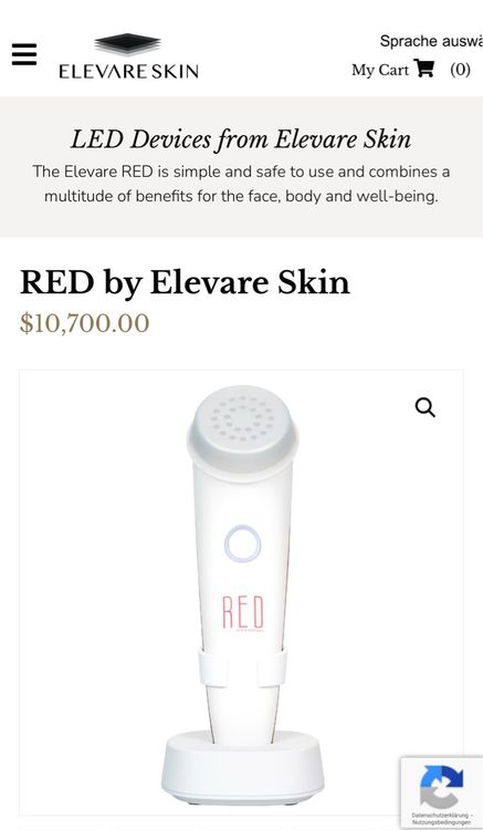 Elevare Skin RED - Anti-Aging Gerät Neupreis 10700.- (Gebraucht) in ...