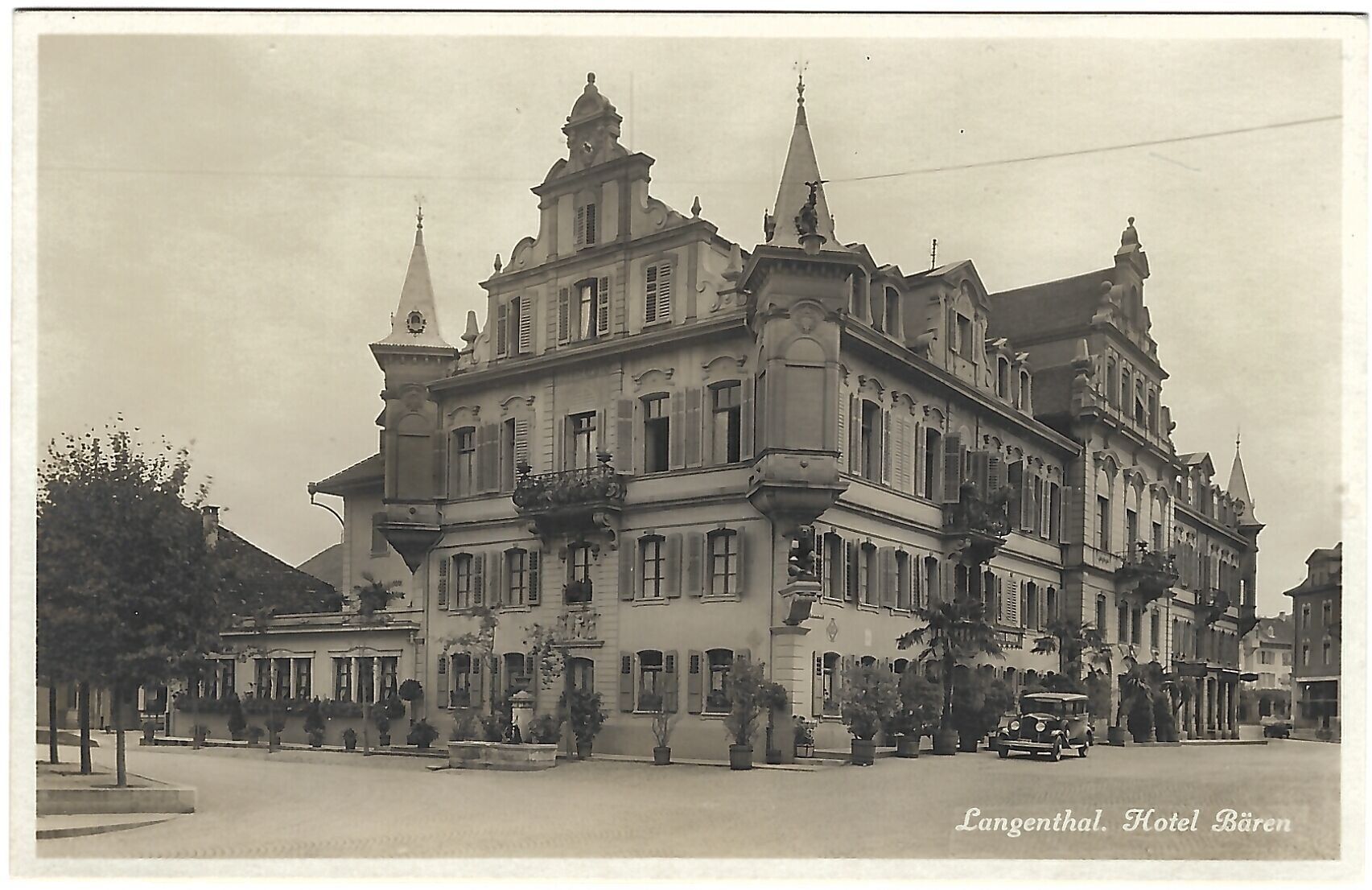 Cartoline postali: Foto-AK Langenthal Hotel Bären 1932 – Usato da Fislisbach venduto da Zigzag12