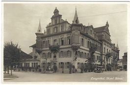 Foto-AK Langenthal Hotel Bären 1932