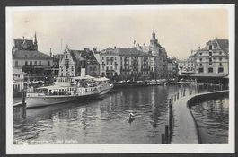 Rorschach Hafen mit Dampfschiff St. Gallen