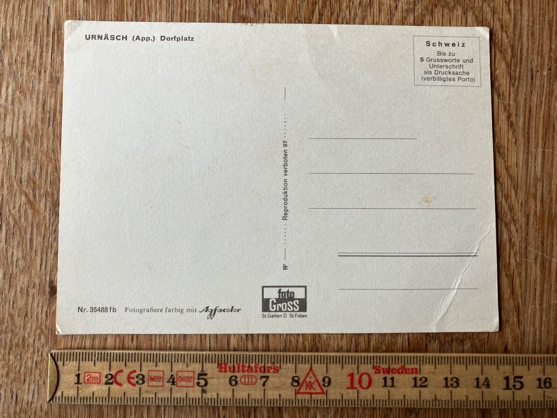 Cartoline postali: Ansichtskarte Urnäsch – Usato da Waldstatt venduto da breitaxt 1