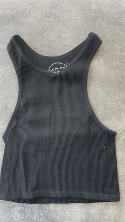 Schwarzes Tanktop Grösse  ca. 158, Zebra neuwertig