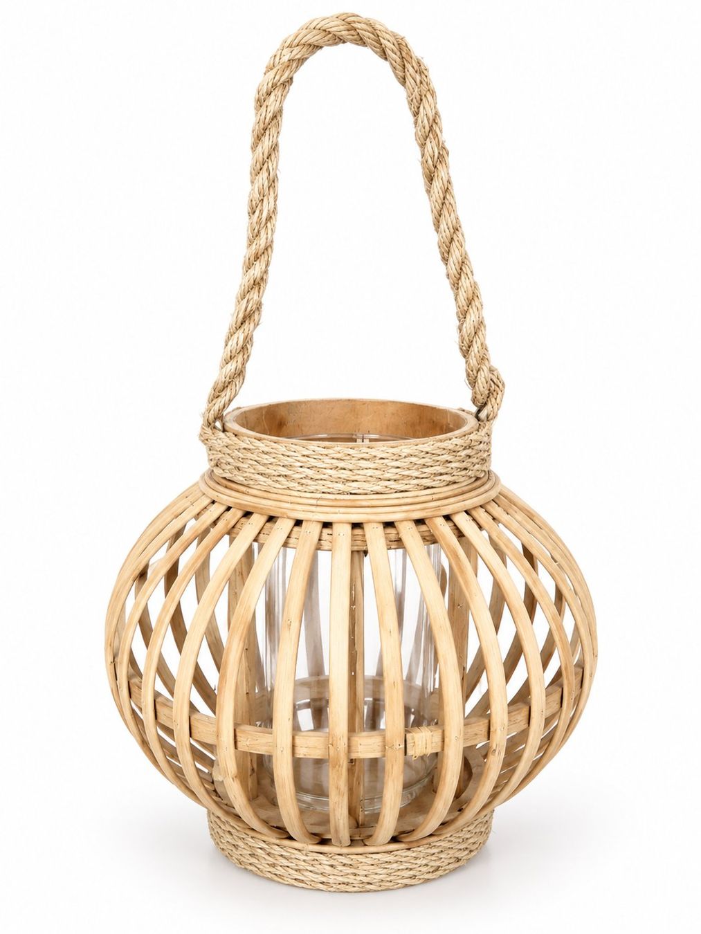 Altro in Decorazioni & Accessori: Rattan Laterne mit Glas 21 cm – Nuovo (secondo la descrizione) da Fully venduto da VaneaSelection 1