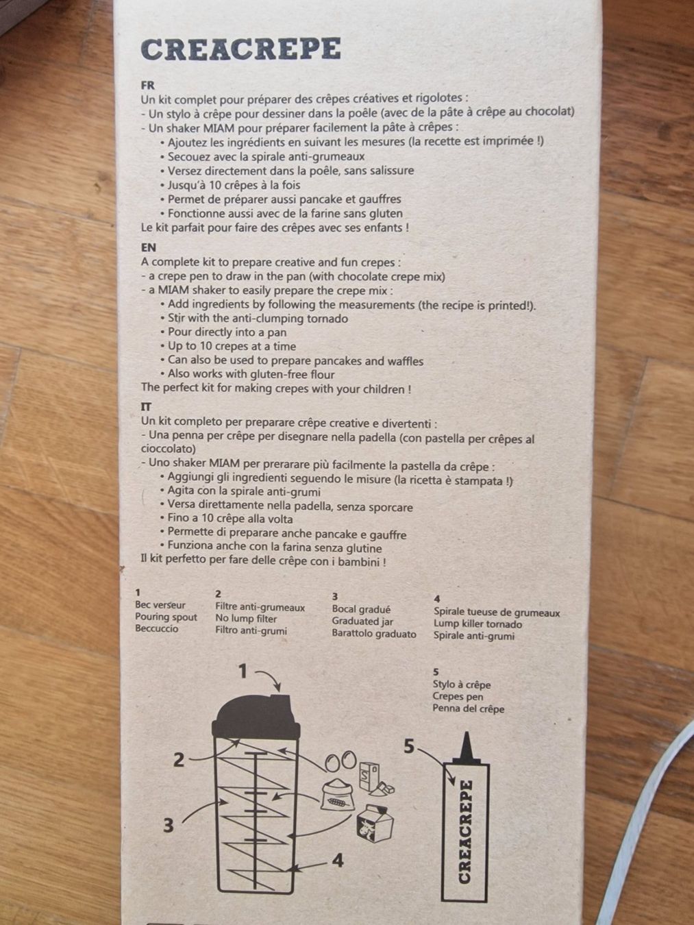 Elettrodomestici da cucina: Crêpes-Shaker aus Glas – Usato da Zürich venduto da Gabced 2