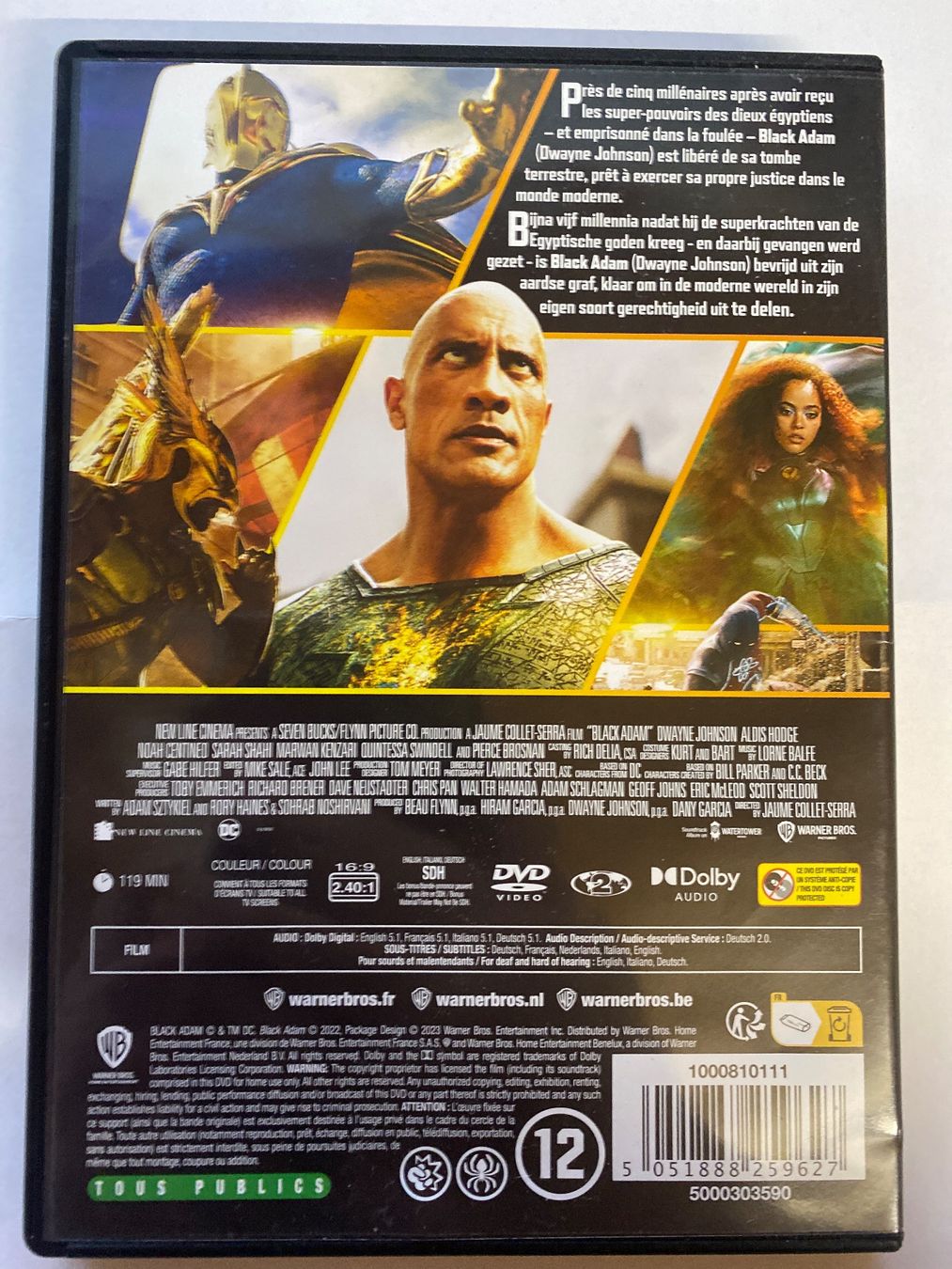 Tutti i DVDs: Black Adam DVD -  parfait pour une soirée – Usato da Le Brassus venduto da cinema13 1
