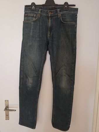 Nudie Jeans Lean Dean Blue Rock W31 L32 blau Denim