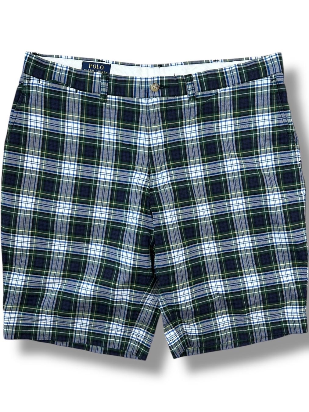 Ralph Lauren Pantalons: Short Patchwork Ralph Lauren Bleu et Vert - W38 – Neuf (Voir description) à Hauterive NE par Leo_o