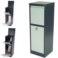 57028- XXL Postbox für Pakete - 40x38x116cm - Anthrazit/Grau