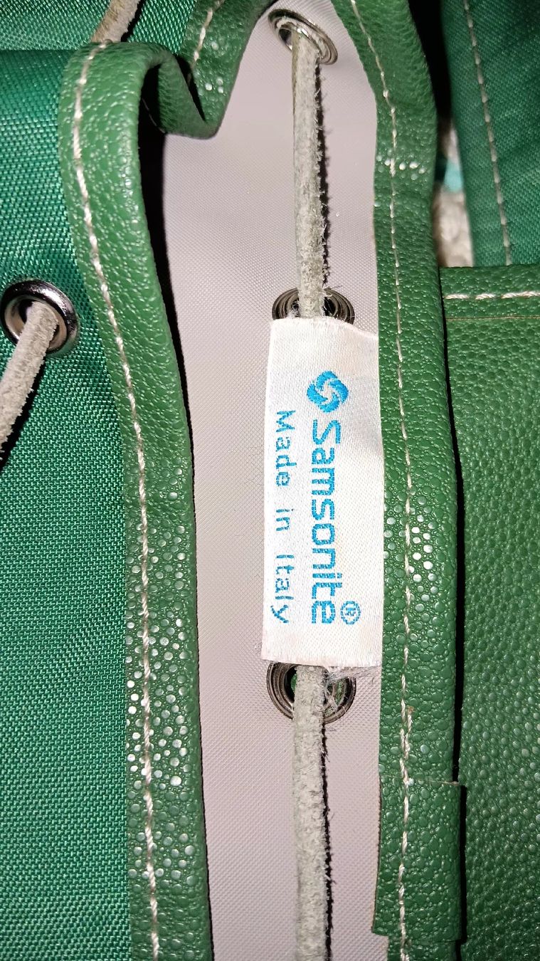 Samsonite Rucksäcke: zaineto vintage Samsonite verde molto capiente- – Gebraucht aus Carena von gra_yz7p 4