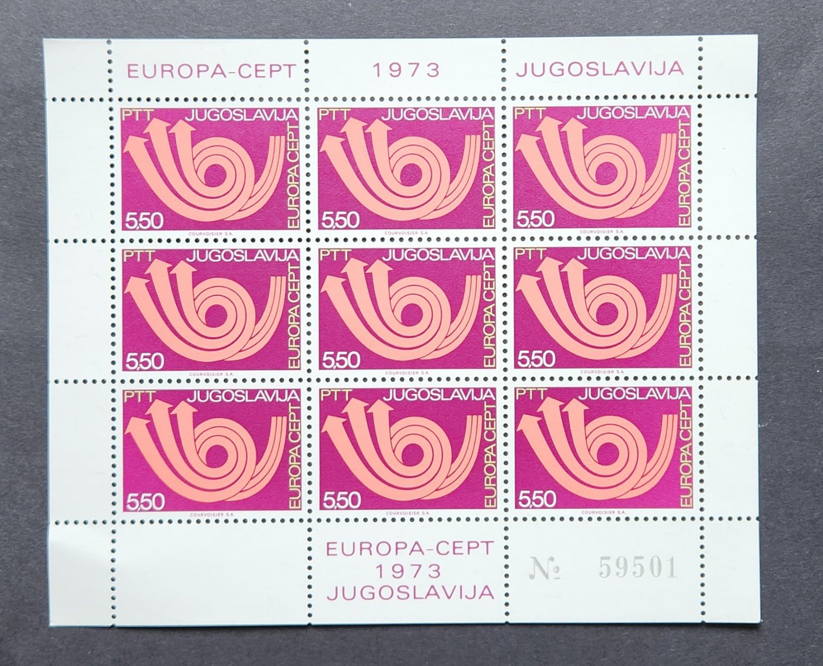 Alle Briefmarken: Jugoslawien-Mi 3045 Bogen ** (1973) – Neu und originalverpackt aus Hittnau von stamps_and_coins