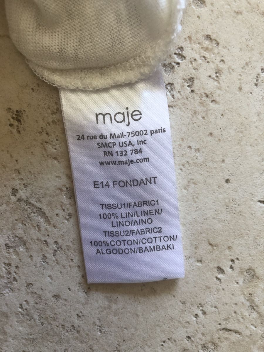 Maje Top: Maje - Top Leinen – Usato da Chêne-Bourg venduto da sienna8245 2