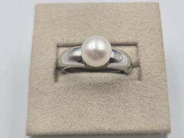 Ring Silber 925 Süsswasserperle Gr. 57