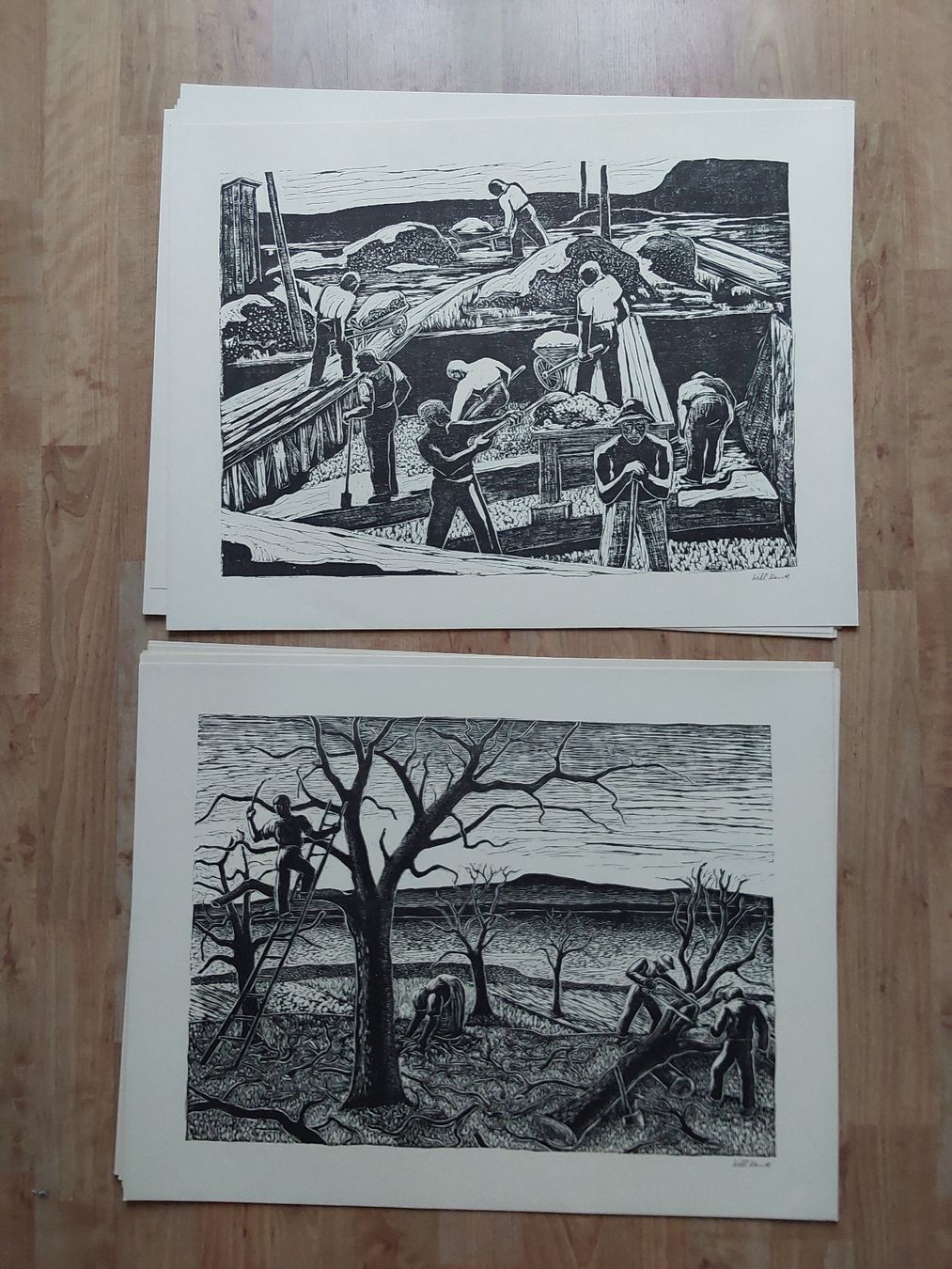 Posters & Illustrations: Willi Wenk. vollständig Mappe.Bilder 44x57cm. – D'occasion à Steinach par Chilli1957 6