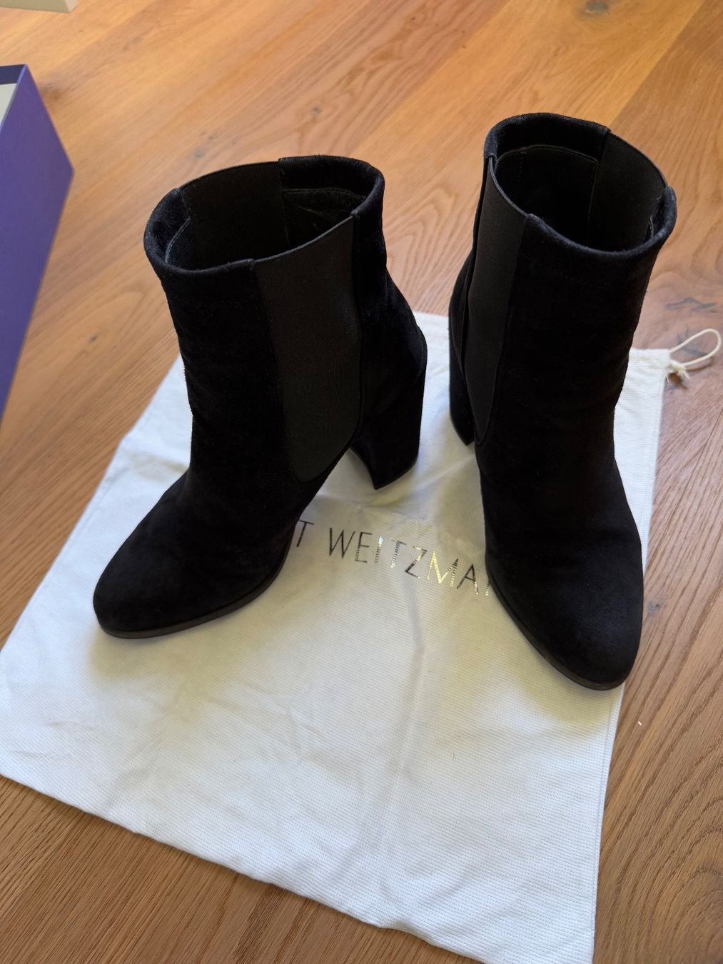 Stuart Weitzman Scarpe da donna: Stuart Weitzman Stiefeletten, Gr. 38, schwarz – Nuovo (secondo la descrizione) da Triesen venduto da dardaleni
