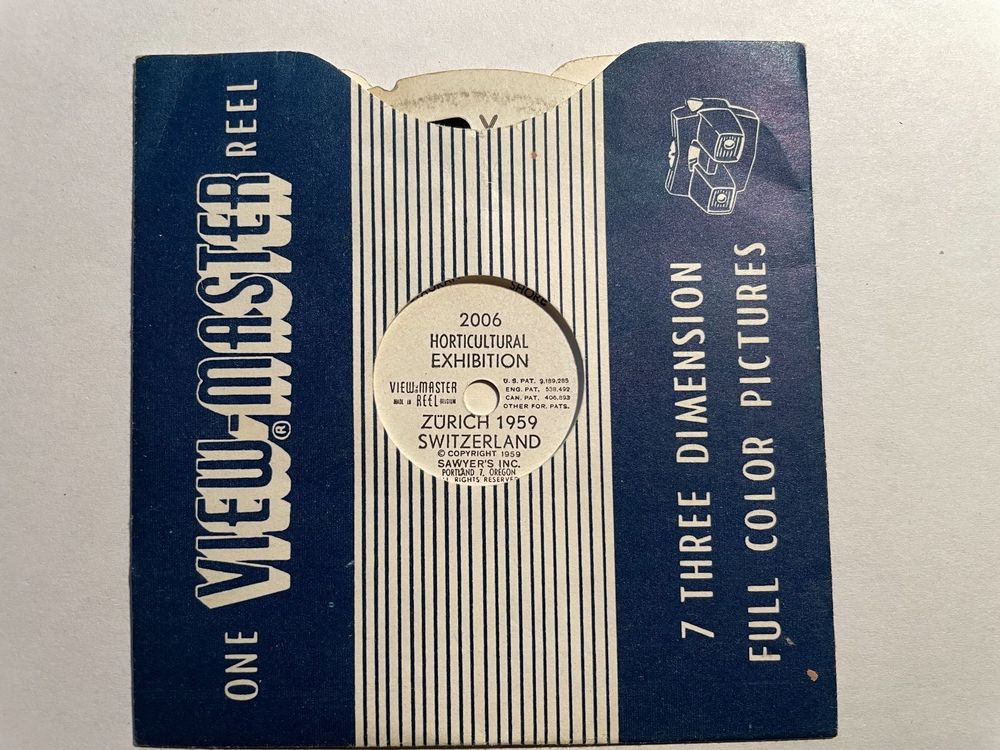 View-Master 3D: Nr. 2006 HORTICULTURAL EXHIBITION ZH 1959 (Gebraucht ...