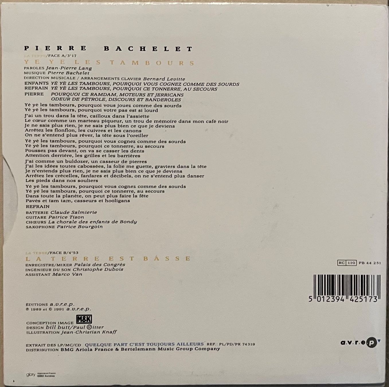 Vinyles: PIERRE BACHELET - YÉ YÉ LES TAMBOURS – D'occasion à Bussigny par vinyl-pas-cher 1