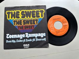 SWEET tolle Single Teenage Rampage Top 1974 Glam Hard Rock