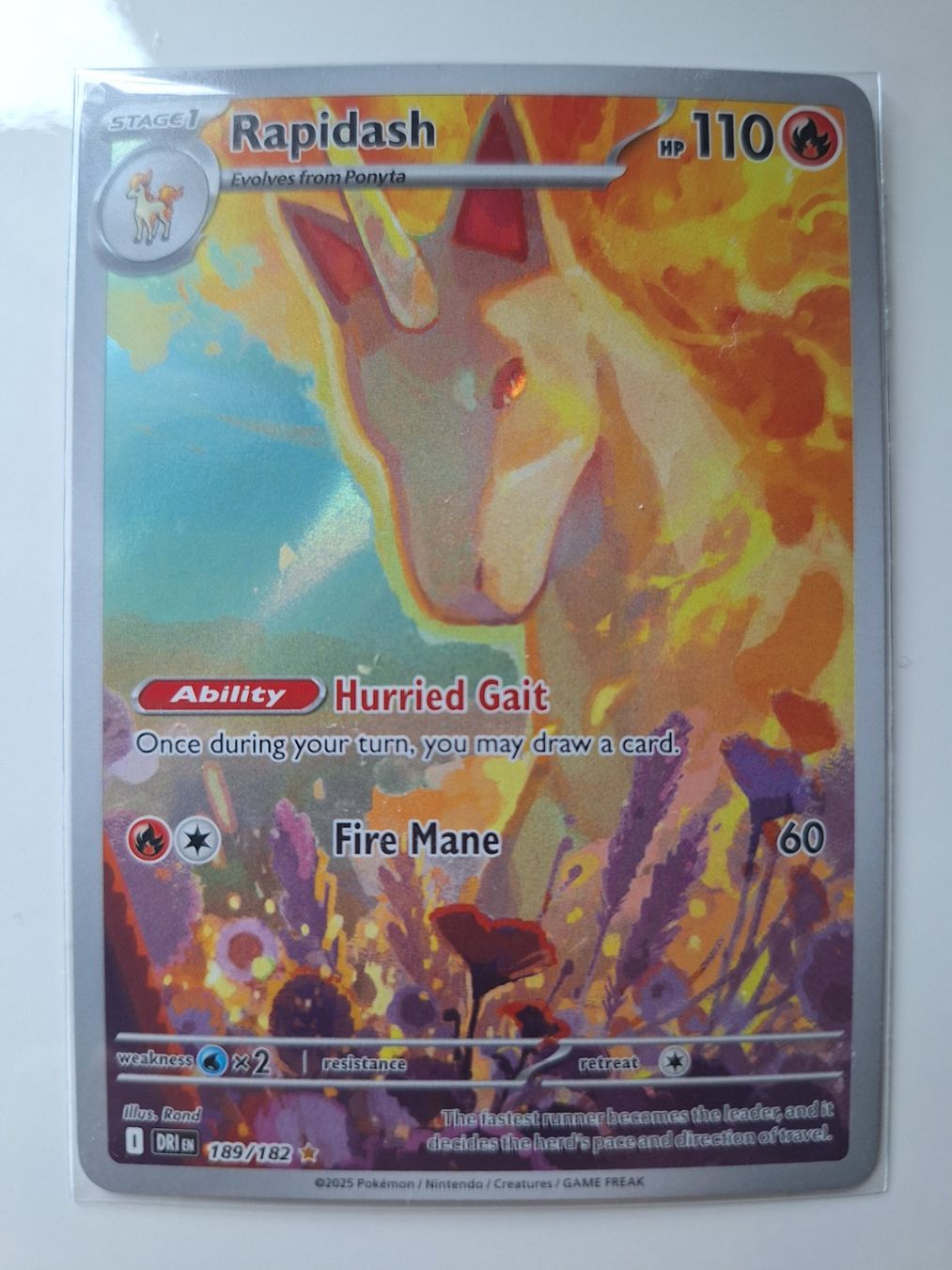Pokémon Sammelbilder & Trading cards: Rapidash - DRI EN 189/182 Full Art – Gebraucht aus Rupperswil von Nicicerus