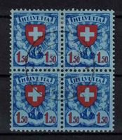 1924 Wappenmuster im 4er-Block ʘ  (Nr.165)