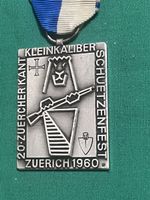 Medaille Schuetzenfest Zuerich 1960 Kleinkaliber Zustand
