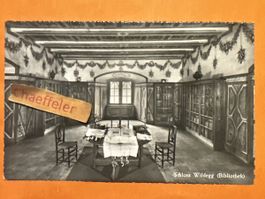 Schloss Wildegg Postkarte, Bibliothek, alte Ansichtskarte