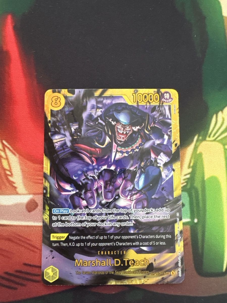 Bandai Sammelbilder & Trading cards: Carte One Piece Marshall D. Teach - Nuova – Gebraucht aus Vezia von jod_2xf9