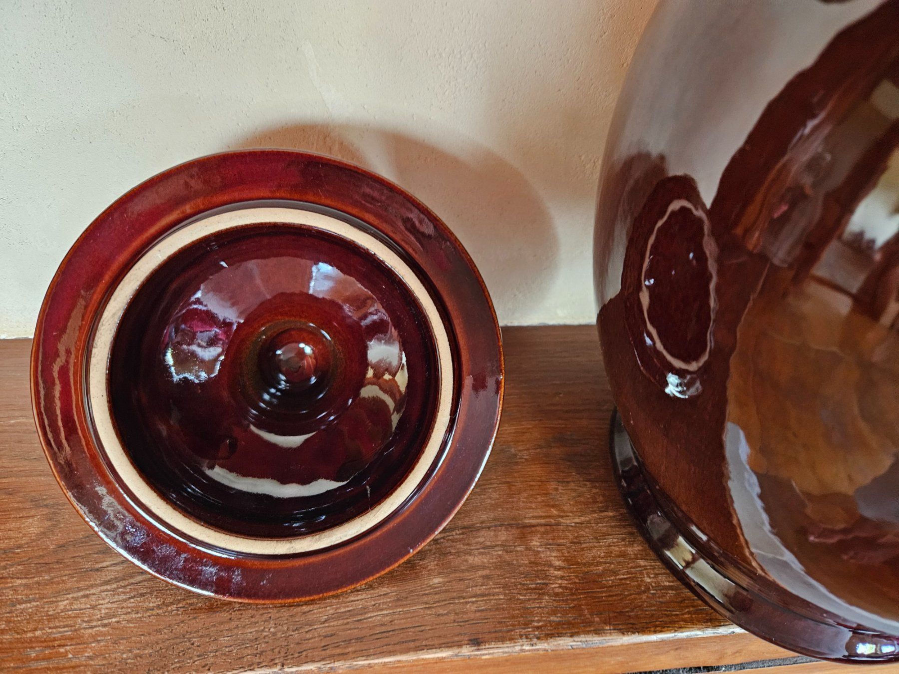 Casseroles: Rumtopf W.Germany - 826-36 - avec décor pomme – D'occasion à Echandens par annegug 5