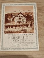Alter Prospekt / Hotel Pension Bernerhof Wengen ca. 1930