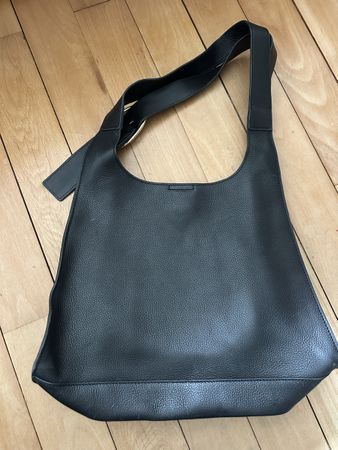 Zign Ledertasche, schwarz