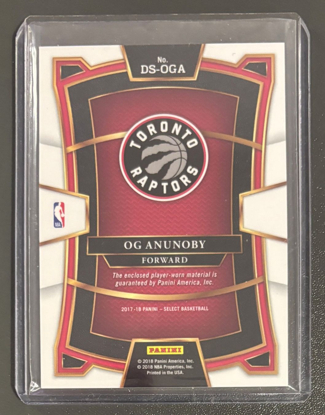 Nba Carte collezionabili: NBA OG Anunoby 2017 Select Game Used Jersey Rookie Knicks – Nuovo (secondo la descrizione) da Muri b. Bern venduto da winningloser 1