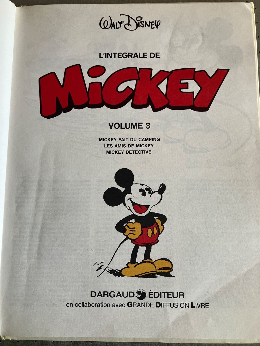 Comics: L'intégrale de Mickey, Volume 3, Dargaud, 1981 – Gebraucht aus Chavannes-des-Bois von mai_pfq6 3