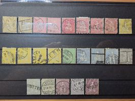 Sammlung ab Strubel mit Faserpapier ZNr. 50/51 - hoher SBK.