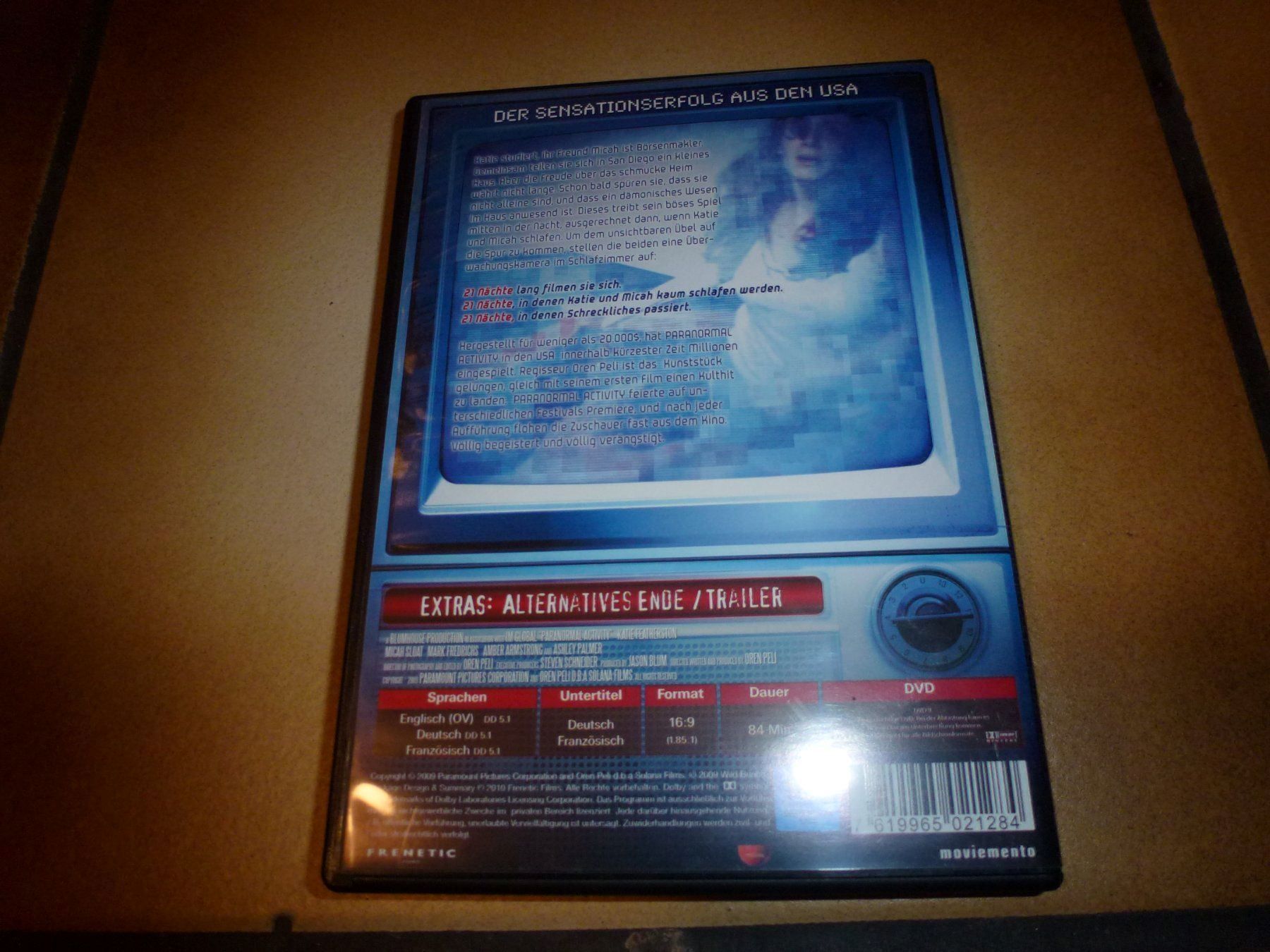 Tutti i DVDs: Paranormal Activity DVD – Usato da Olten venduto da Disc-Verkauf 2
