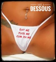 Sexy Tanga Weiss Eat Me OneSize