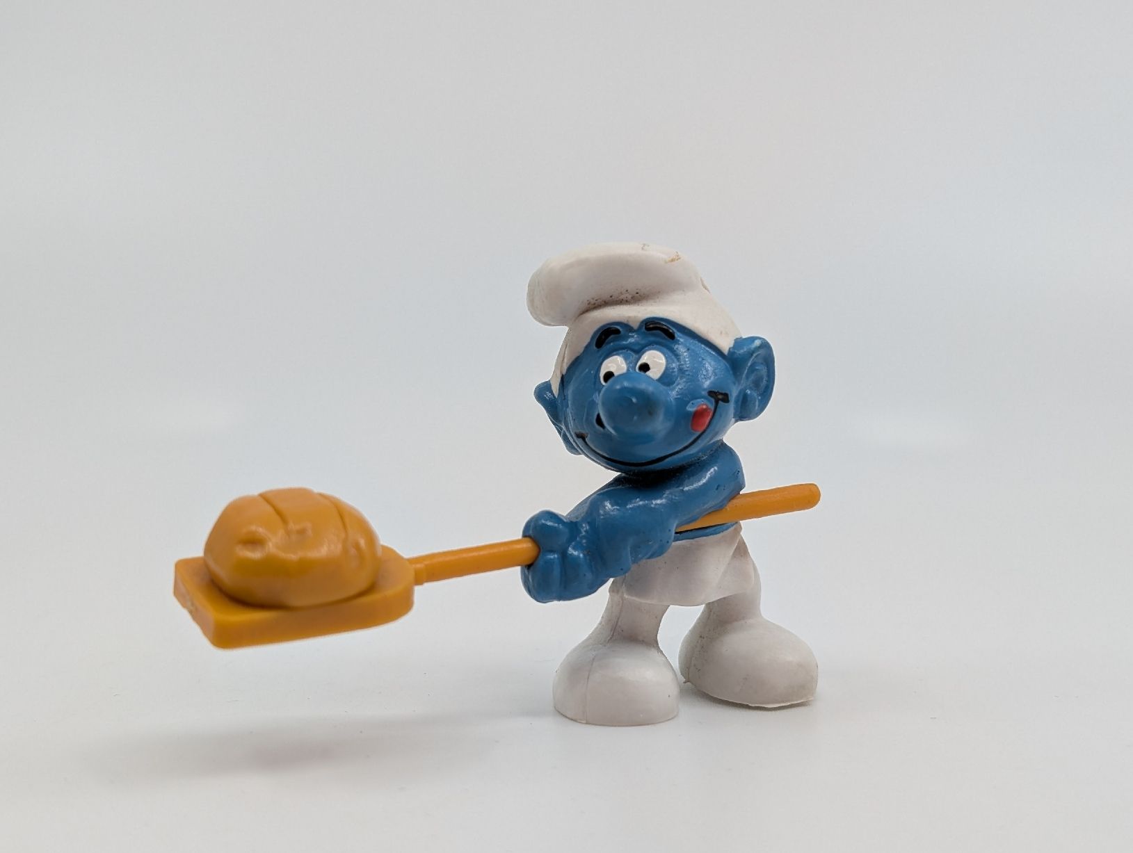 Schleich Statuette: Schtroumpf Boulanger Schleich Peyo 1979 – Usato da Lutry venduto da Brocantosaurus