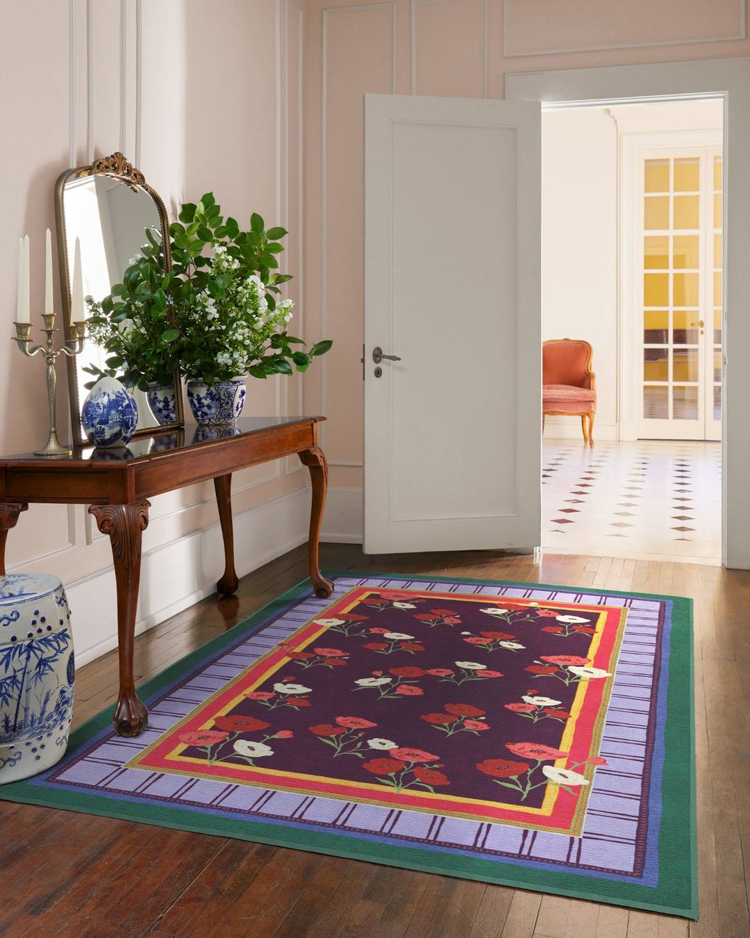 Tappeti: Flachgewebter Teppich Ambroeus Royal Plum von Iris Apfe – Nuovo (secondo la descrizione) da Otelfingen venduto da Yvonne_Outlet 4
