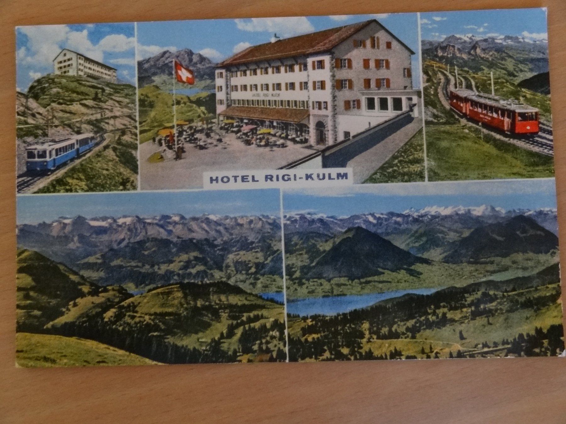 Cartoline postali: Hôtel Rigi-Kulm - 1966 – Usato da St Léonard venduto da Riglin