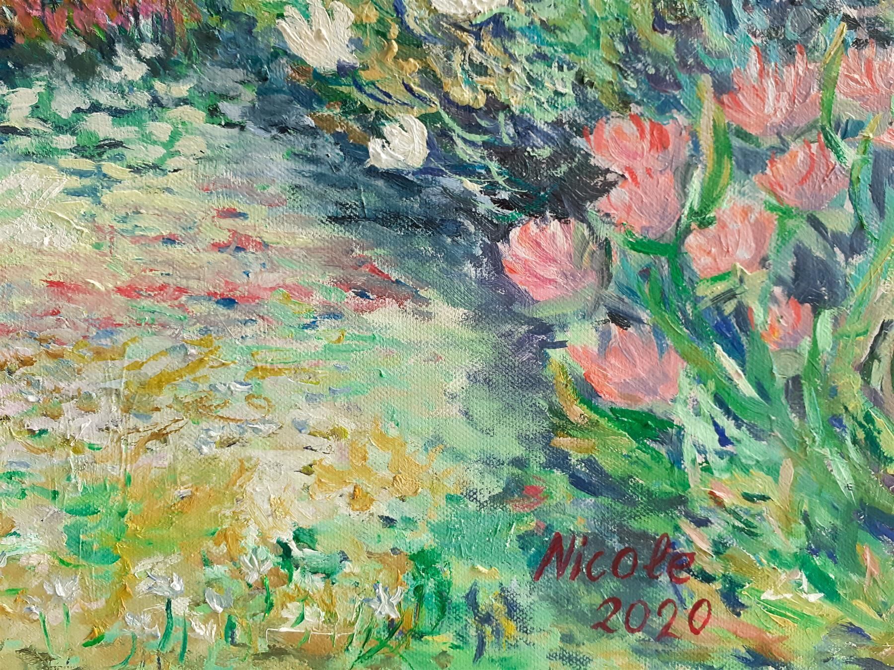 Dipinti: Der Garten, Öl auf Leinwand – Nuovo (secondo la descrizione) da Meggen venduto da Nica_Arts 1