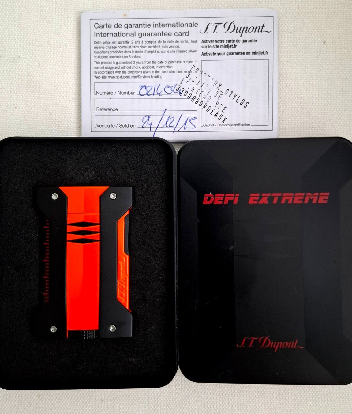Dupont Accendini: Briquet S.T. DUPONT DEFI EXTREME – Usato da Plan-les-Ouates venduto da gjc2764