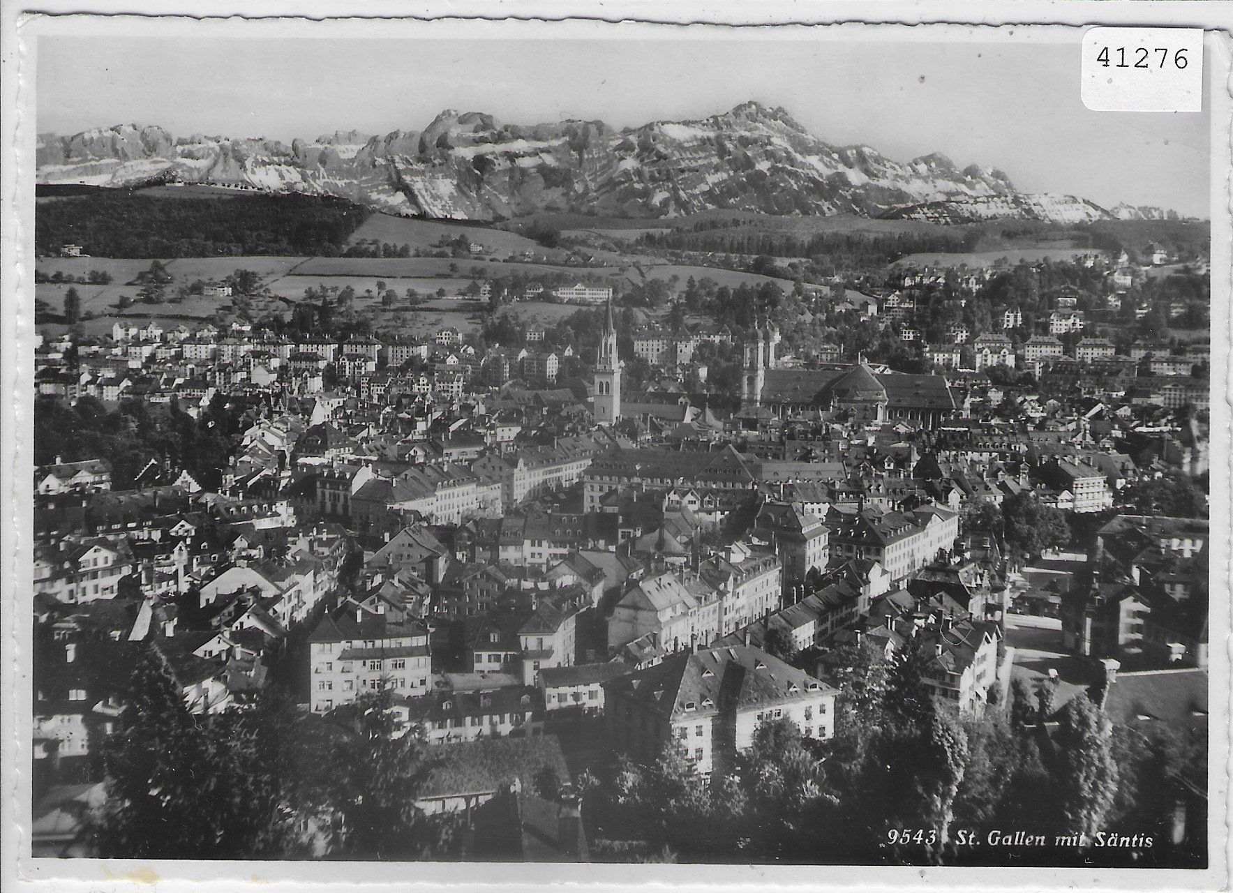 Ansichtskarten: St. Gallen mit Säntis – Gebraucht aus Ettingen von Kartenplanet