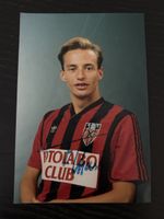 Autogramm Frédéric Chassot Fussballfoto AGFA Jul 90