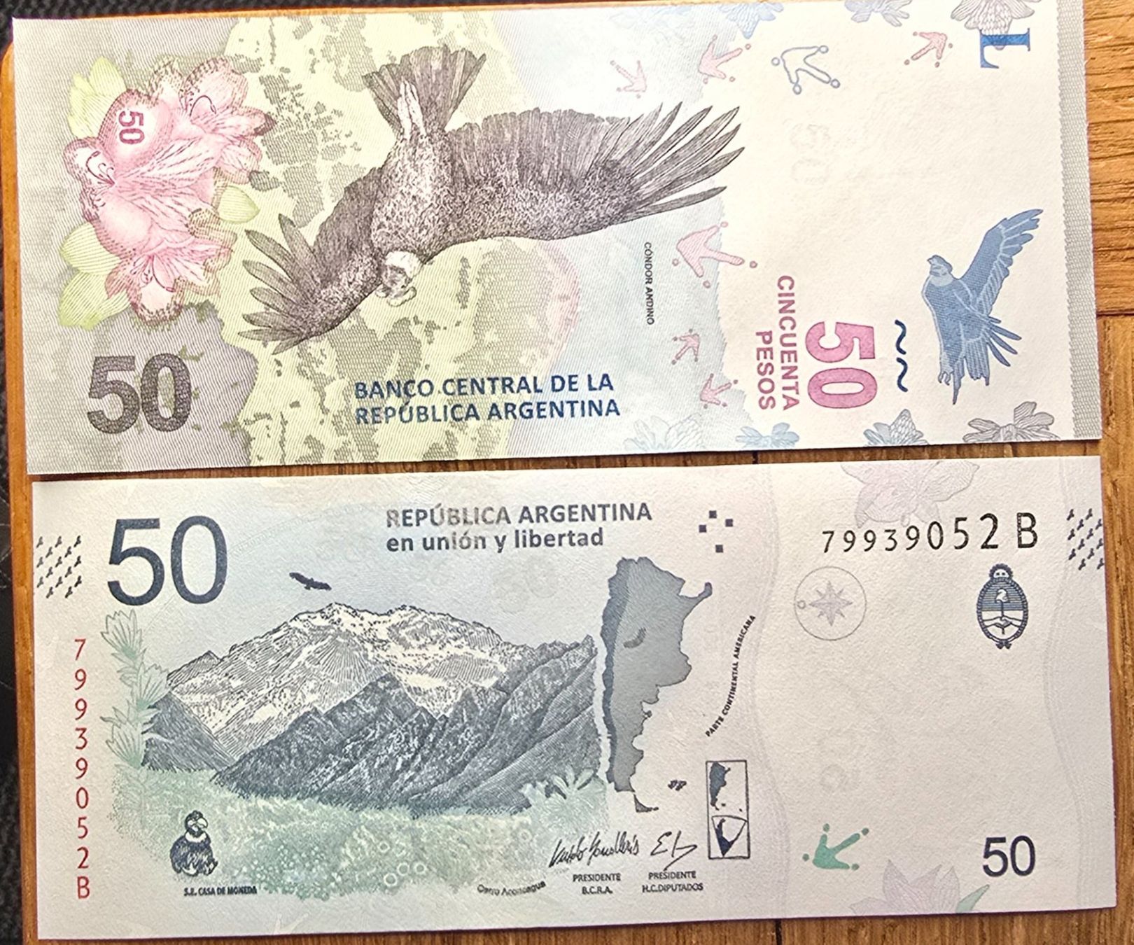 Banknoten: ARGENTINE 50 PESOS 2018 (UNC) – Neu (gemäss Beschreibung) aus Sonceboz-Sombeval von Simuncons
