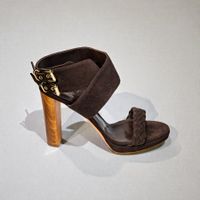 NEUE Gianvito Rossi Sandalen Wildleder  Holzabsatz Gr.- 40