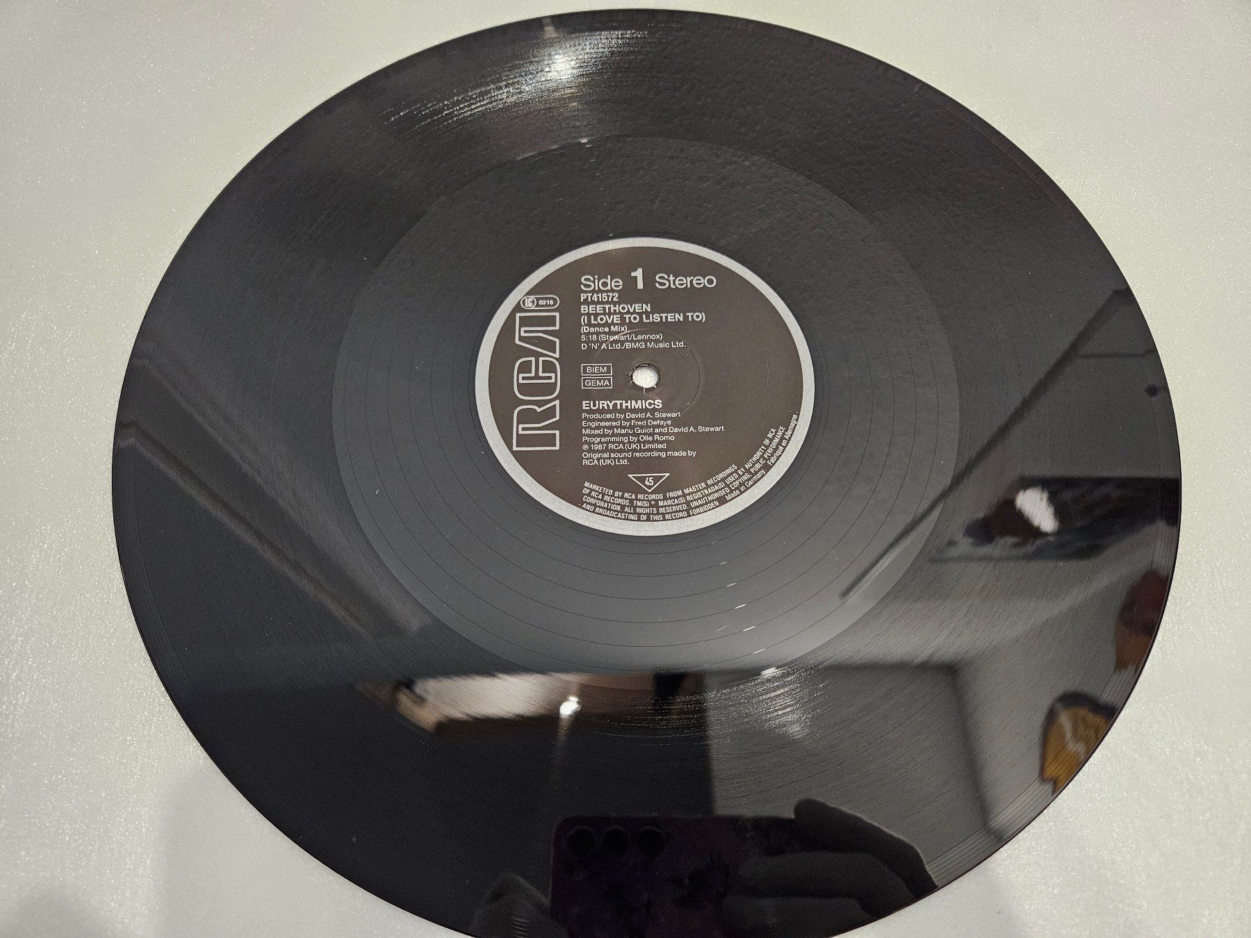 Dischi in vinile: Eurythmics – Beethoven (Maxi, Synth-pop) – Usato da Uster venduto da Vinyl-Leidenschaft 2