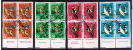 1970_J232-35_Pro Juventute EINHEIMISCHE VÖGEL_2x TABS de+fr!