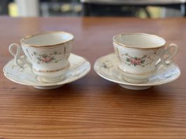 Kaffeetasse mit Untertasse, Porzellan